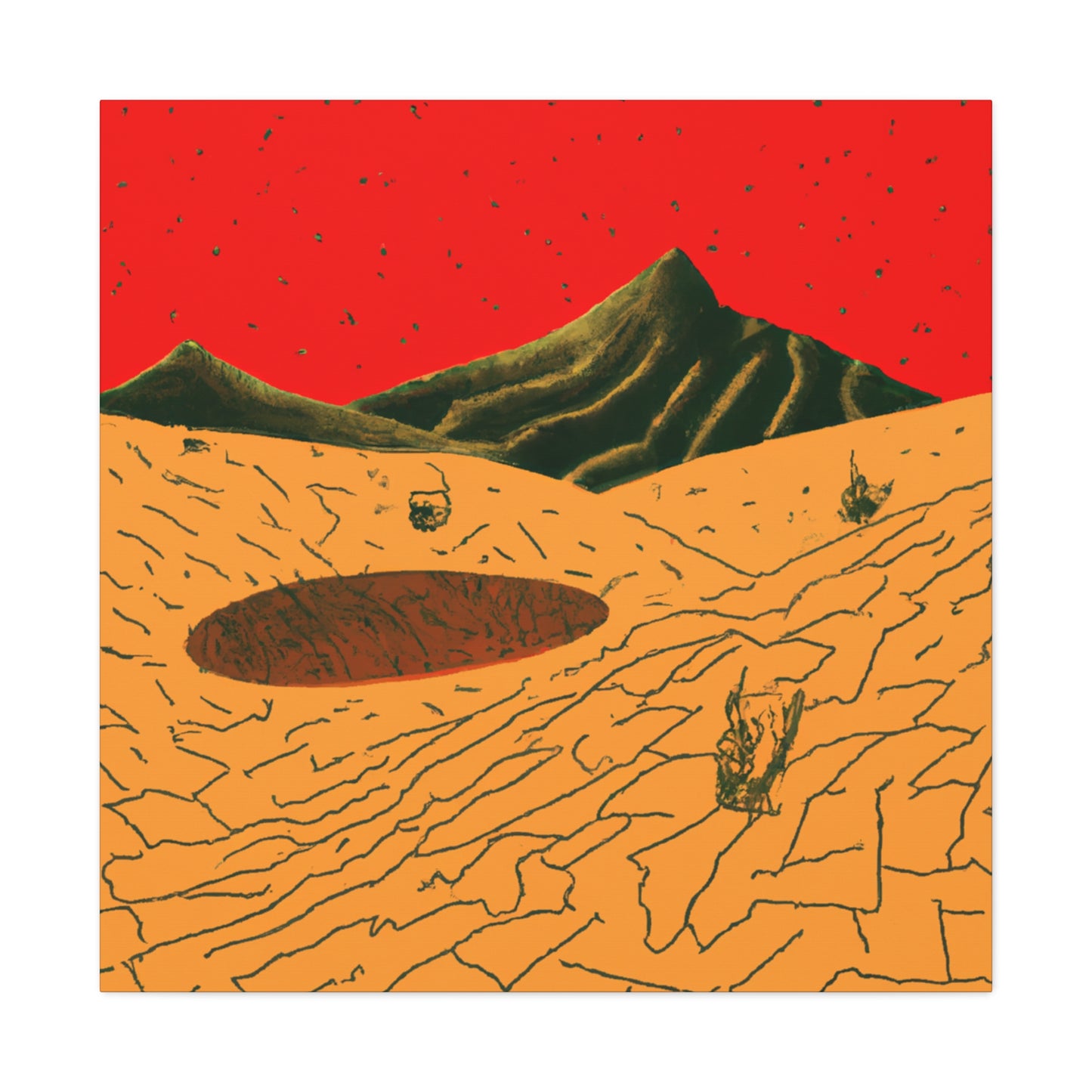 Candied Sand - Vintage Contemporary - Desert - Canvas