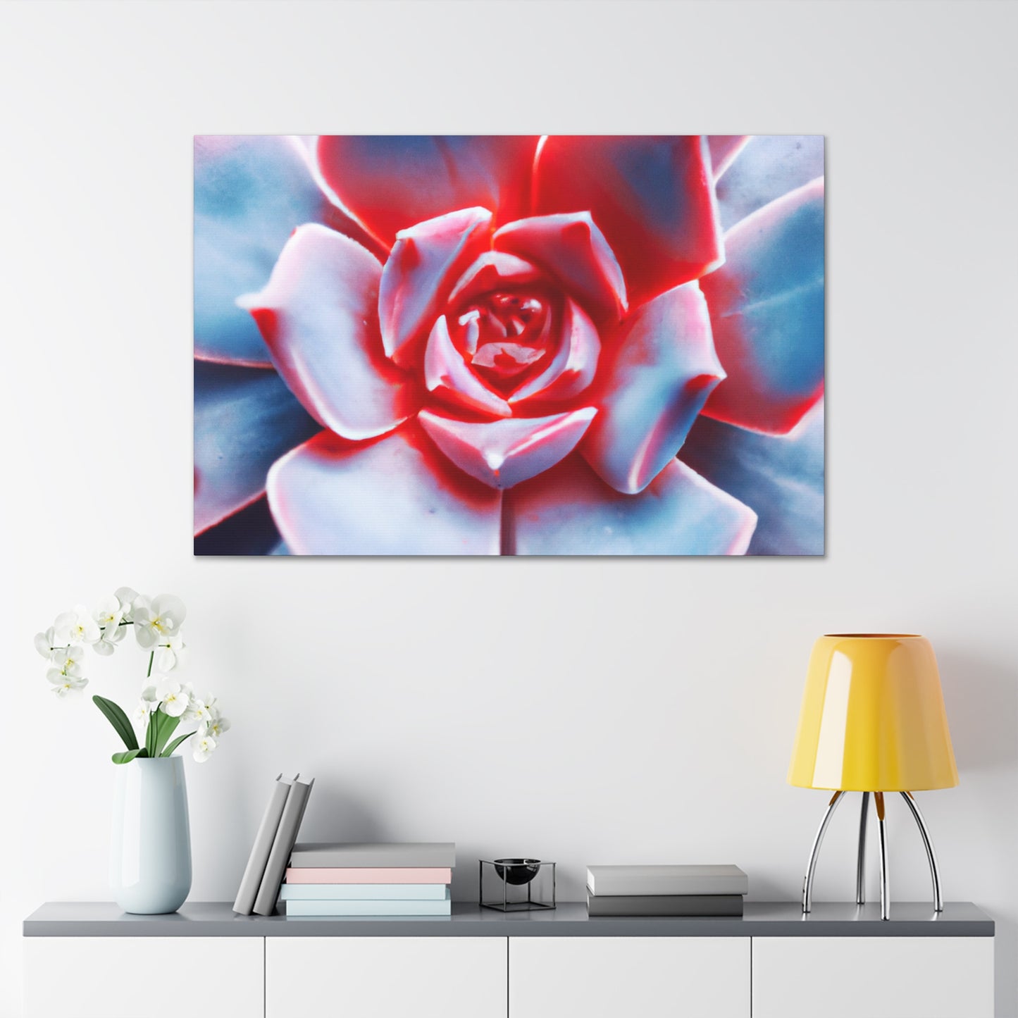 "Garden Glimmer" - Canvas - Succulent