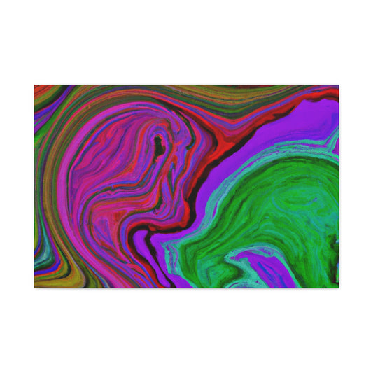 Aqua Mist - Abstract - Canvas
