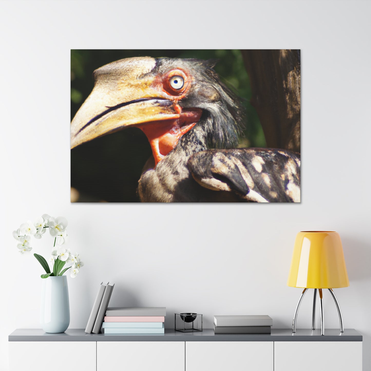 Scary Feathers - Canvas - Wildlife