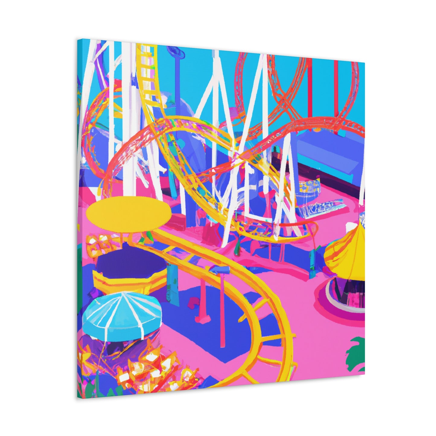 Crazy Town - Amusement - Canvas