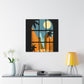 Metallic Bloom - Midcentury - Canvas