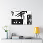 Viste Set - Retro Music and Film Canvas