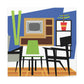Urban Escape - Midcentury - Canvas