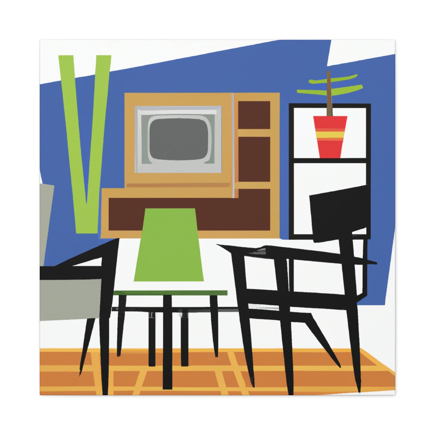 Urban Escape - Midcentury - Canvas
