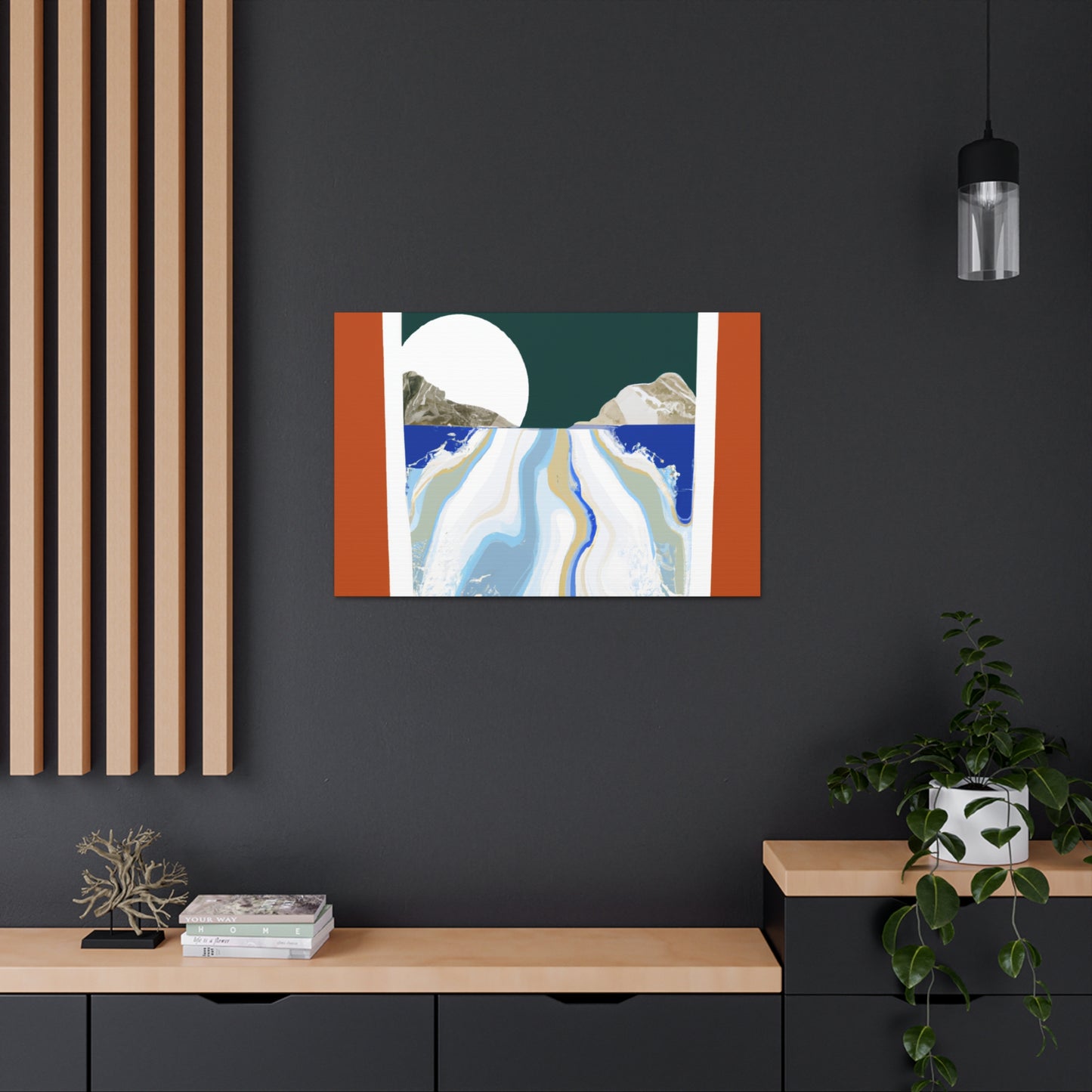 Icy Slope - Midcentury Canvas