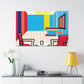 "Chaotic Harmony- Midcentury" - Canvas