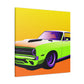 Big Neon Rocket - Automobile - Canvas