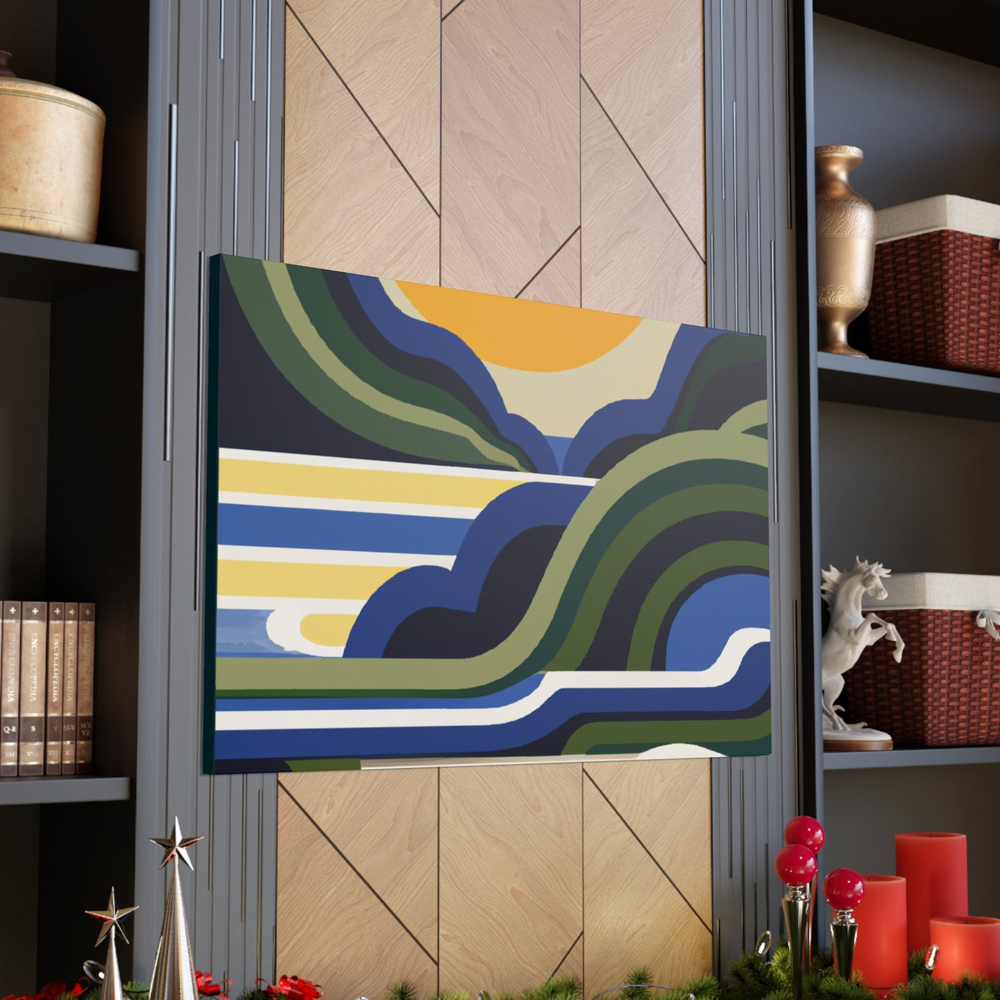Mount Potamus - Midcentury Canvas