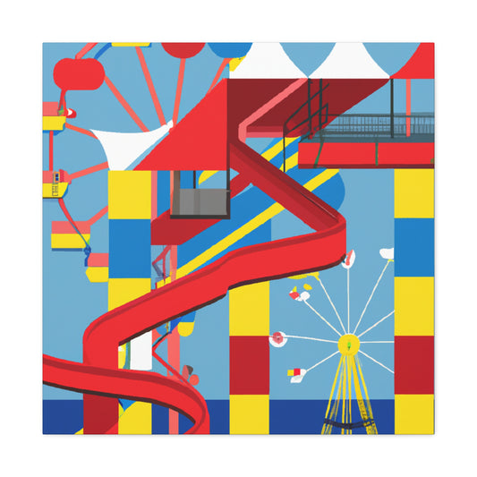 Cotton-Candy City - Amusement - Canvas