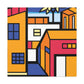 "Elegant Swirls - Midcentury" - Canvas