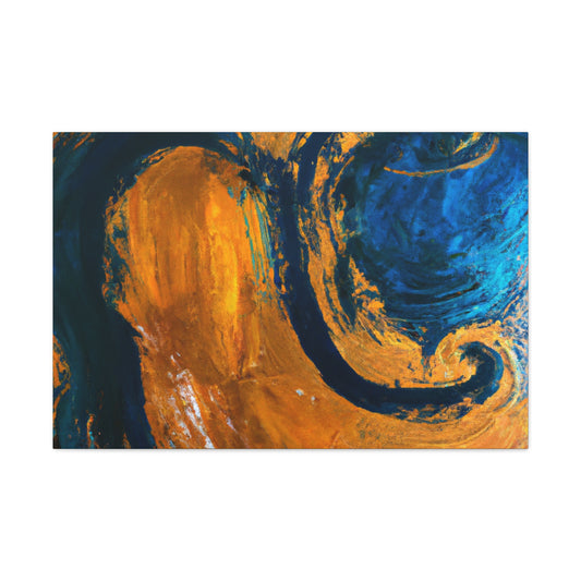 Golden Wave- Abstract Canvas