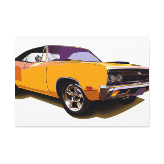 Retro Rocket - Automobile - Canvas