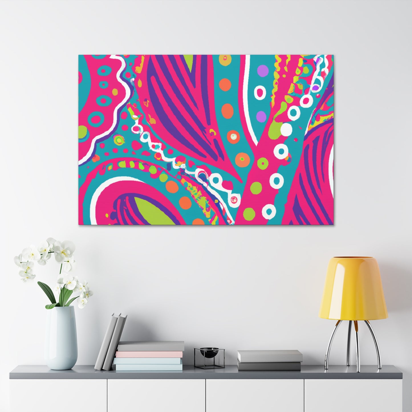 Flamenose! - Abstract Retro Design Canvas