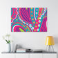 Flamenose! - Abstract Retro Design Canvas