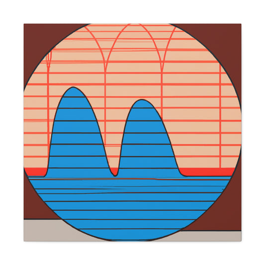 Peaks- Midcentury Canvas