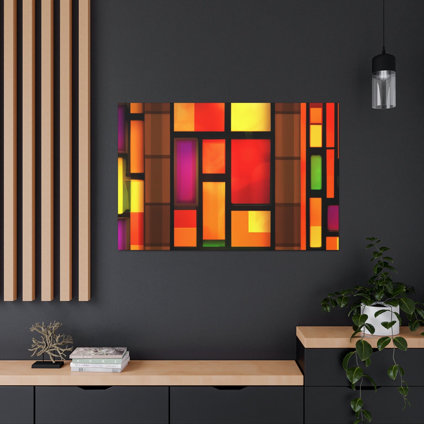 Happy Shimmer- Glass Canvas