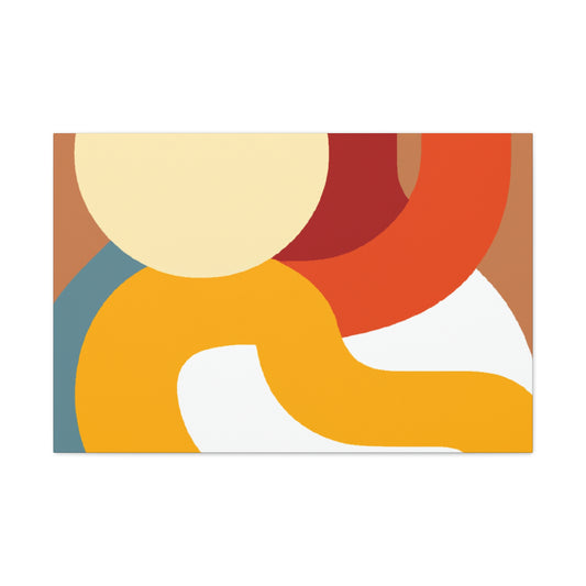 Intersecting Lines - Midcentury - Canvas