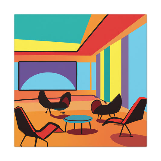Warmth Burst - Midcentury - Canvas