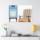Cottoncloud Cat - Midcentury Canvas
