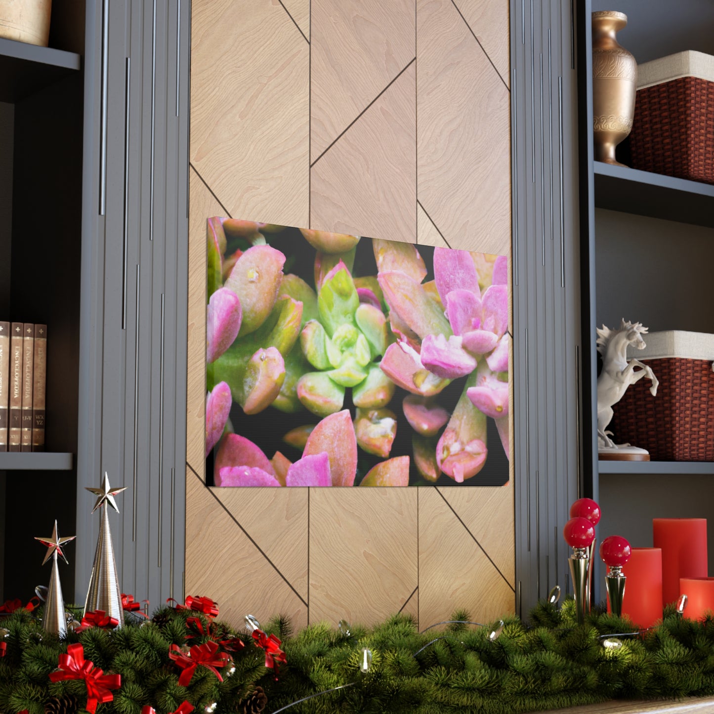 Blooming Garden Delight - Canvas - Succulent