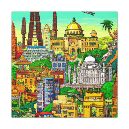 New Delhi - Destination India - Canvas