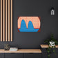 Peaks- Midcentury Canvas
