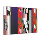 "The Silvery Facade." - Art Deco Canvas