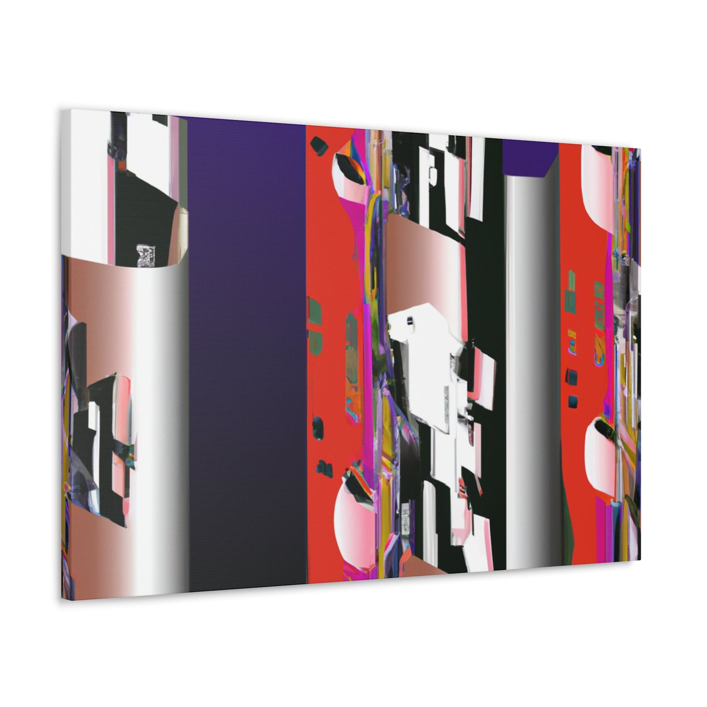"The Silvery Facade." - Art Deco Canvas