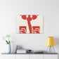 Feline Fluffball - Midcentury Canvas
