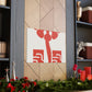 Feline Fluffball - Midcentury Canvas