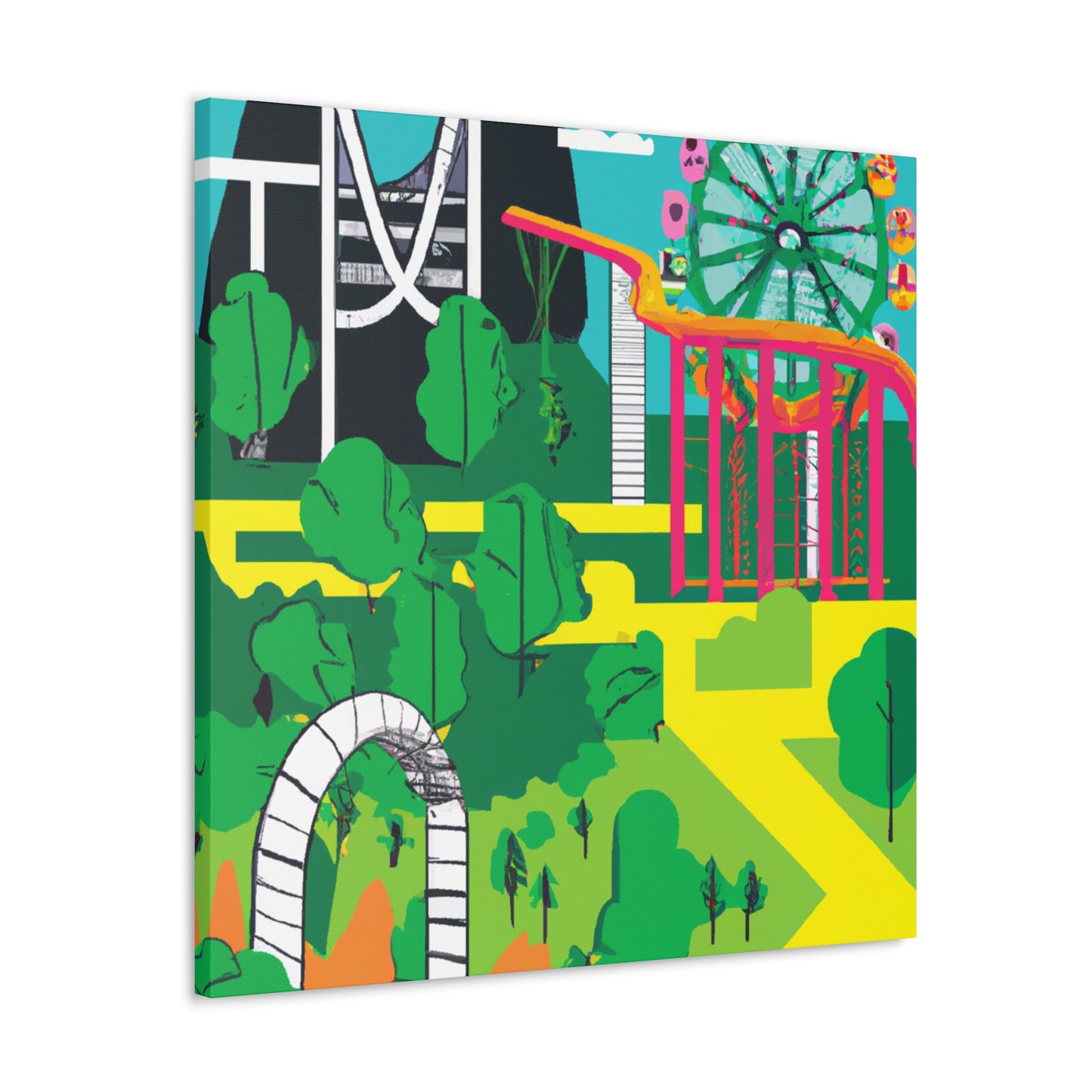 Glowgreen - Landscape - Amusement - Canvas
