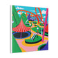 Bloomscape Park - Landscape - Amusement Canvas