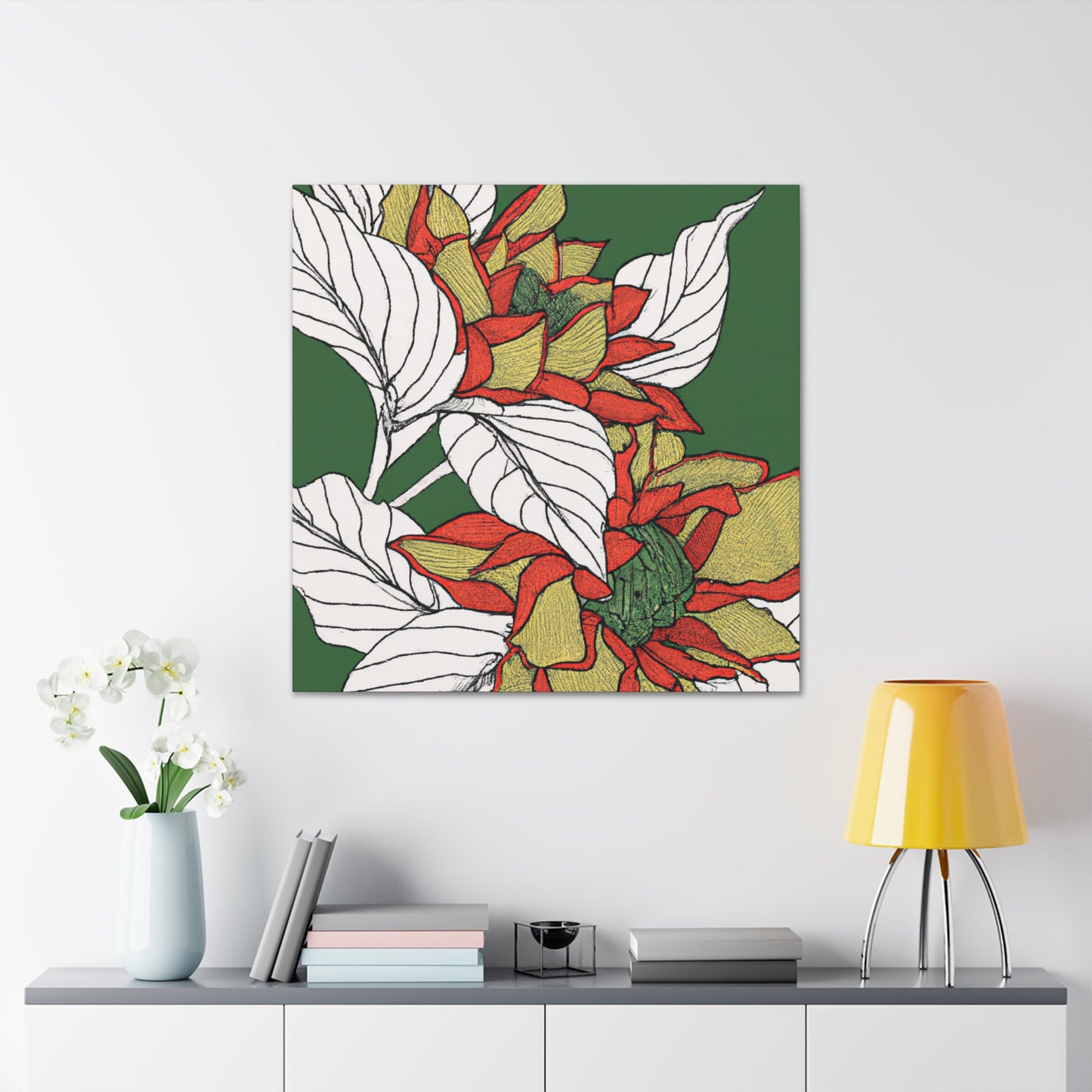 Blanche- Floral - Canvas