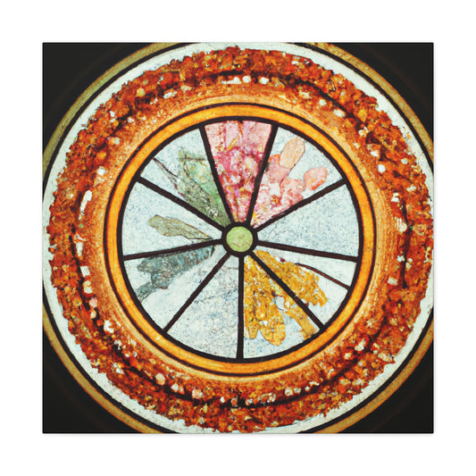 "Playful Pizza" - Glass Canvas