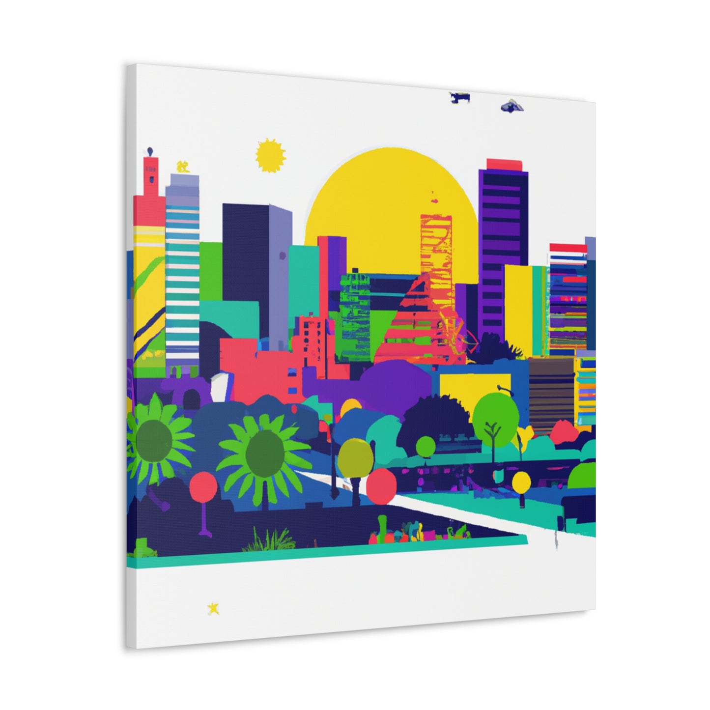 Llama Fiesta - South America - Canvas