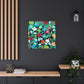 Blooming Happiness - Floral Canvas