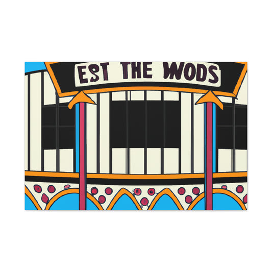 Route 50 Record Shop. - Canvas Pop Art