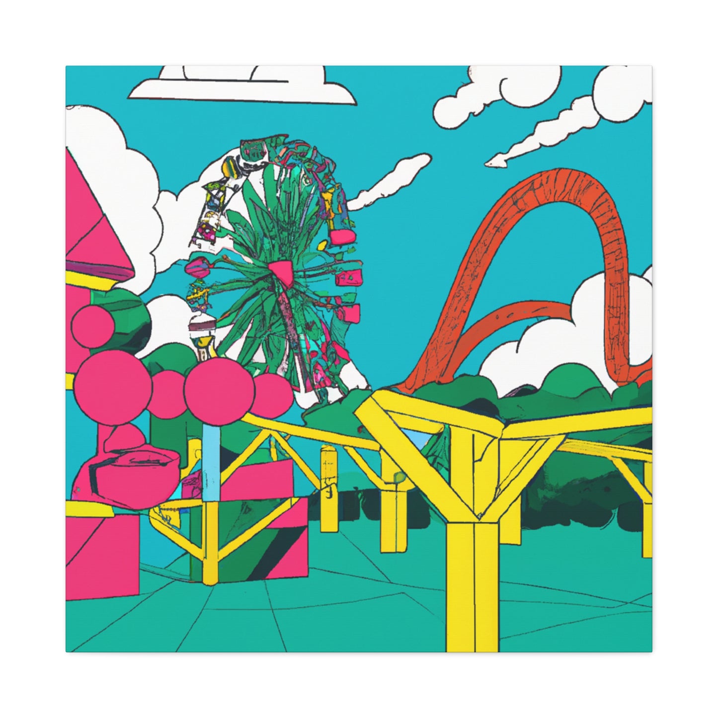 Enchanted Eden - Landscape - Amusement - Canvas