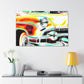 'Classic Car Dash' - Automobile Canvas