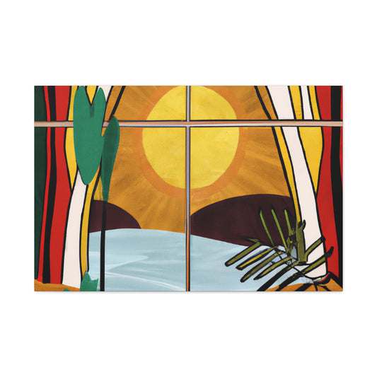 Radiant Reverie - Midcentury - Canvas