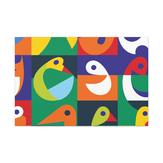Vibrant Oases - Midcentury - Canvas