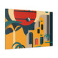 Atomic Sunrise - Midcentury - Canvas