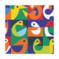 Vibrant Oases - Midcentury - Canvas