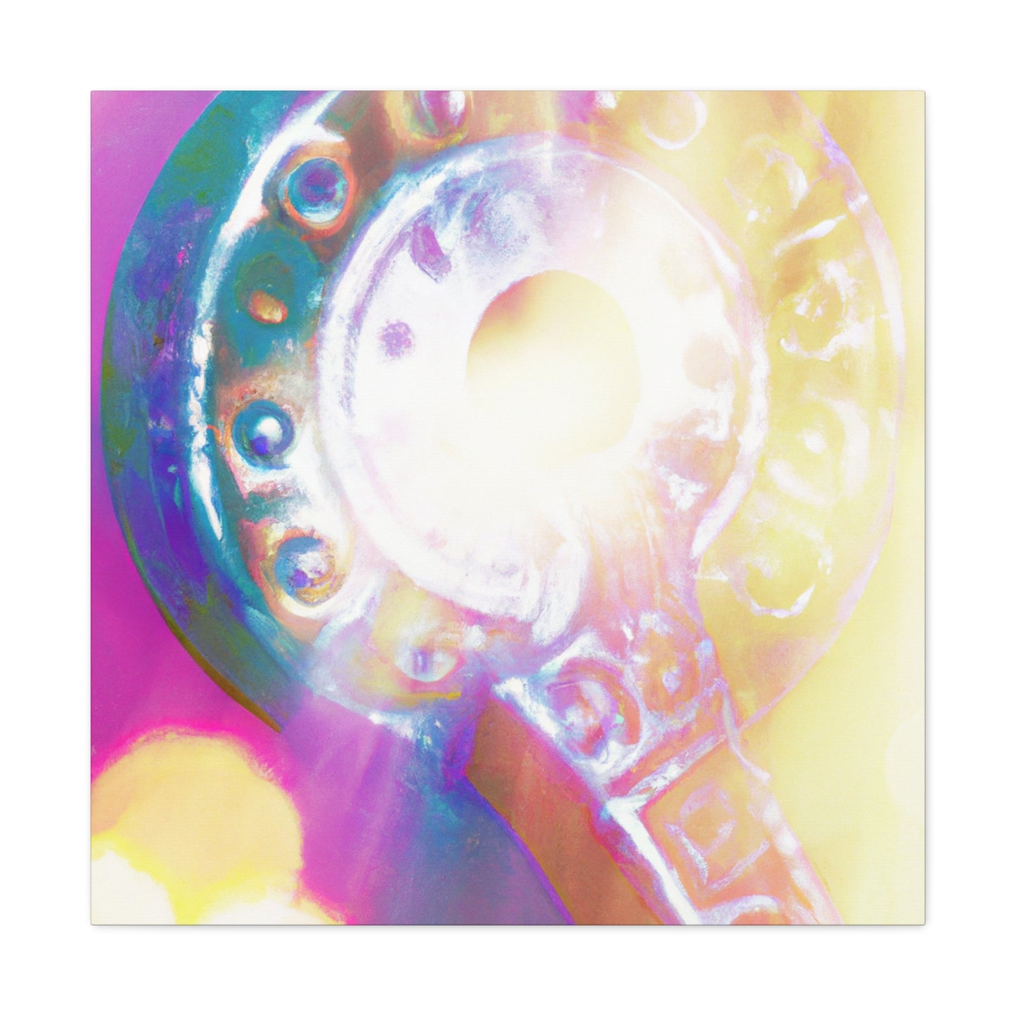 Metallic Mayan Majesty - Art Deco Canvas
