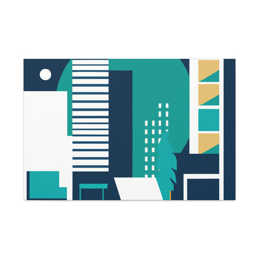 Sunset Sprawl - Midcentury - Canvas