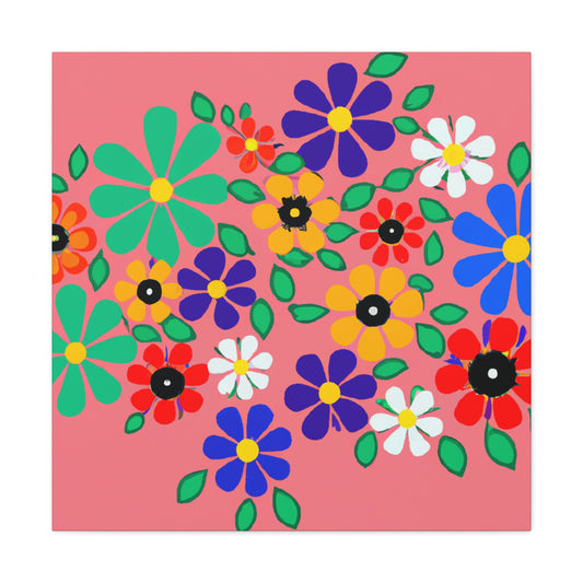 Primrose - Floral. - Canvas