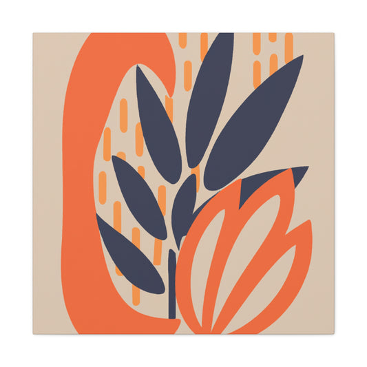 Blooming - Midcentury Floral Canvas