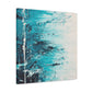 Aqua Frost- Abstract Canvas