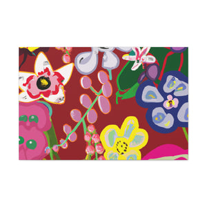 Raspberry Rose - Floral - Canvas